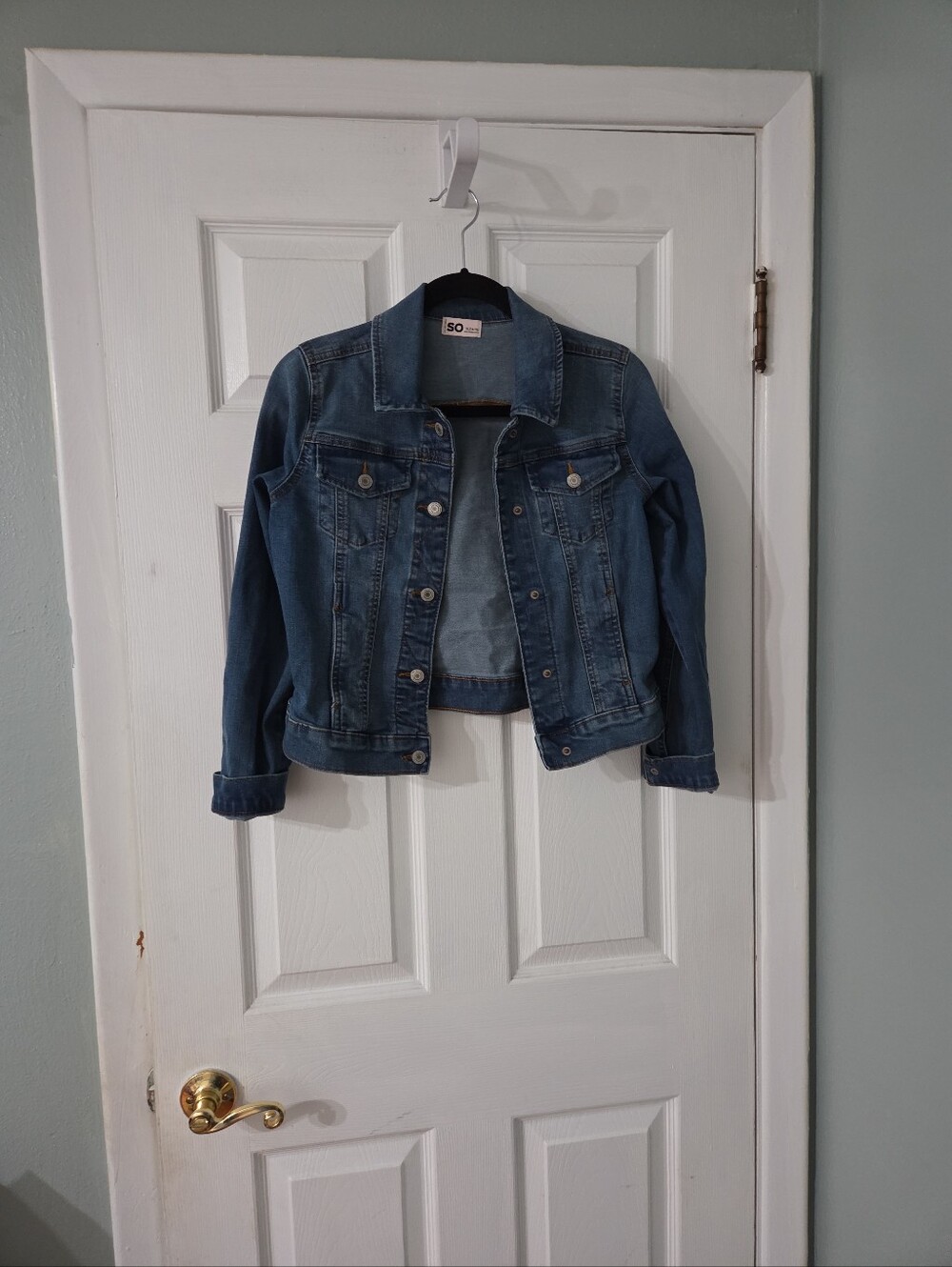 SO Classic Blue Girls' Jean Jacket.   XL